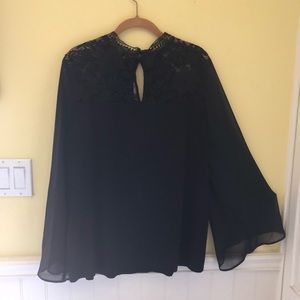 Black Lace Blouse
